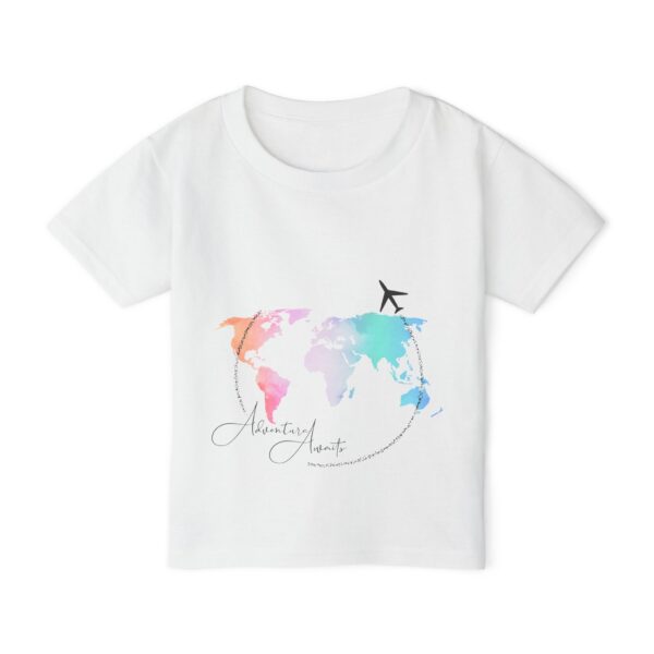 Adventure Awaits Toddler T-Shirt - World Map Design