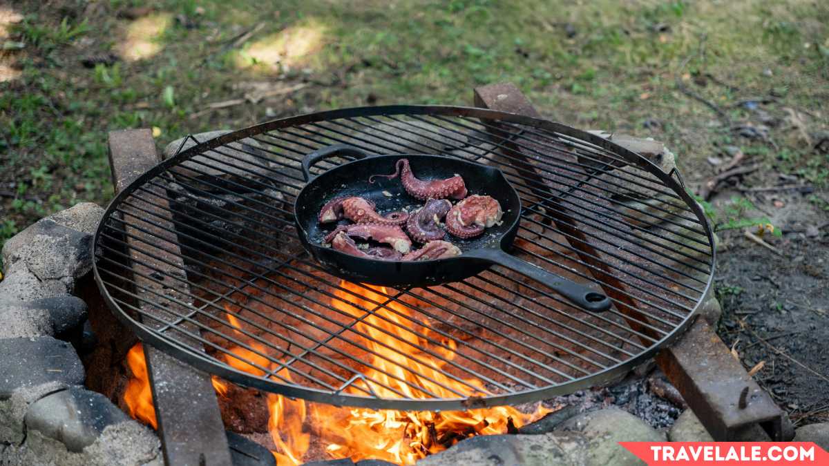 Grill, Smoke, and Roast with an All-In-One Cast Iron Grill