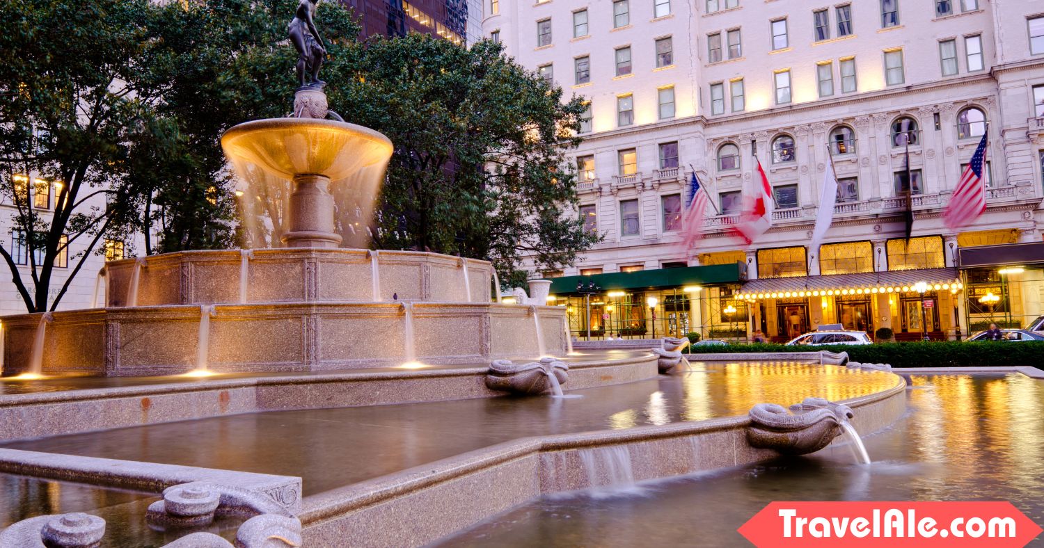 Plaza Hotel & Pulitzer Fountain