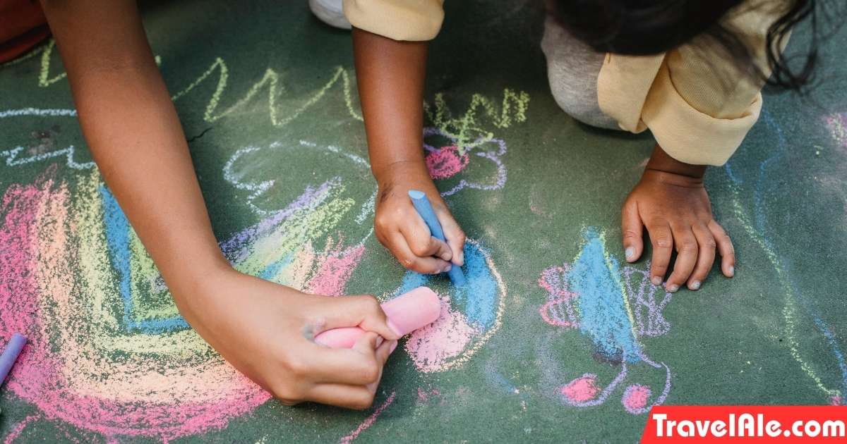 Sidewalk Masterpieces with Chalk & Bubbles