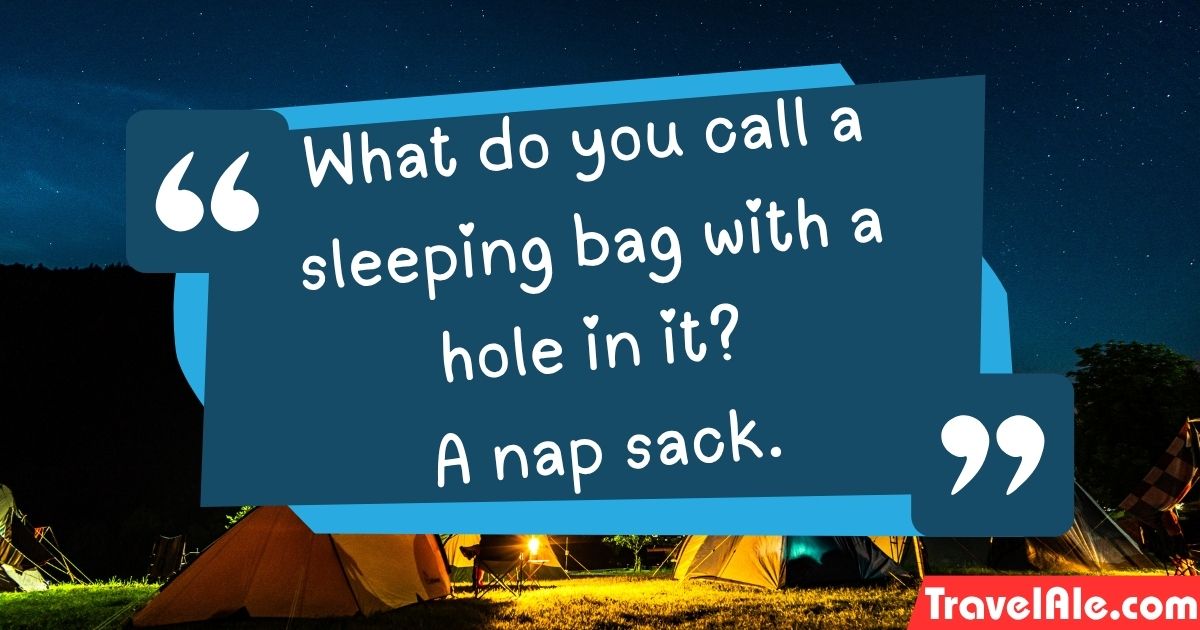 Camping Puns sleeping