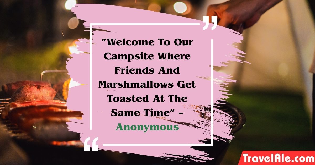 funny camping quotes for friends