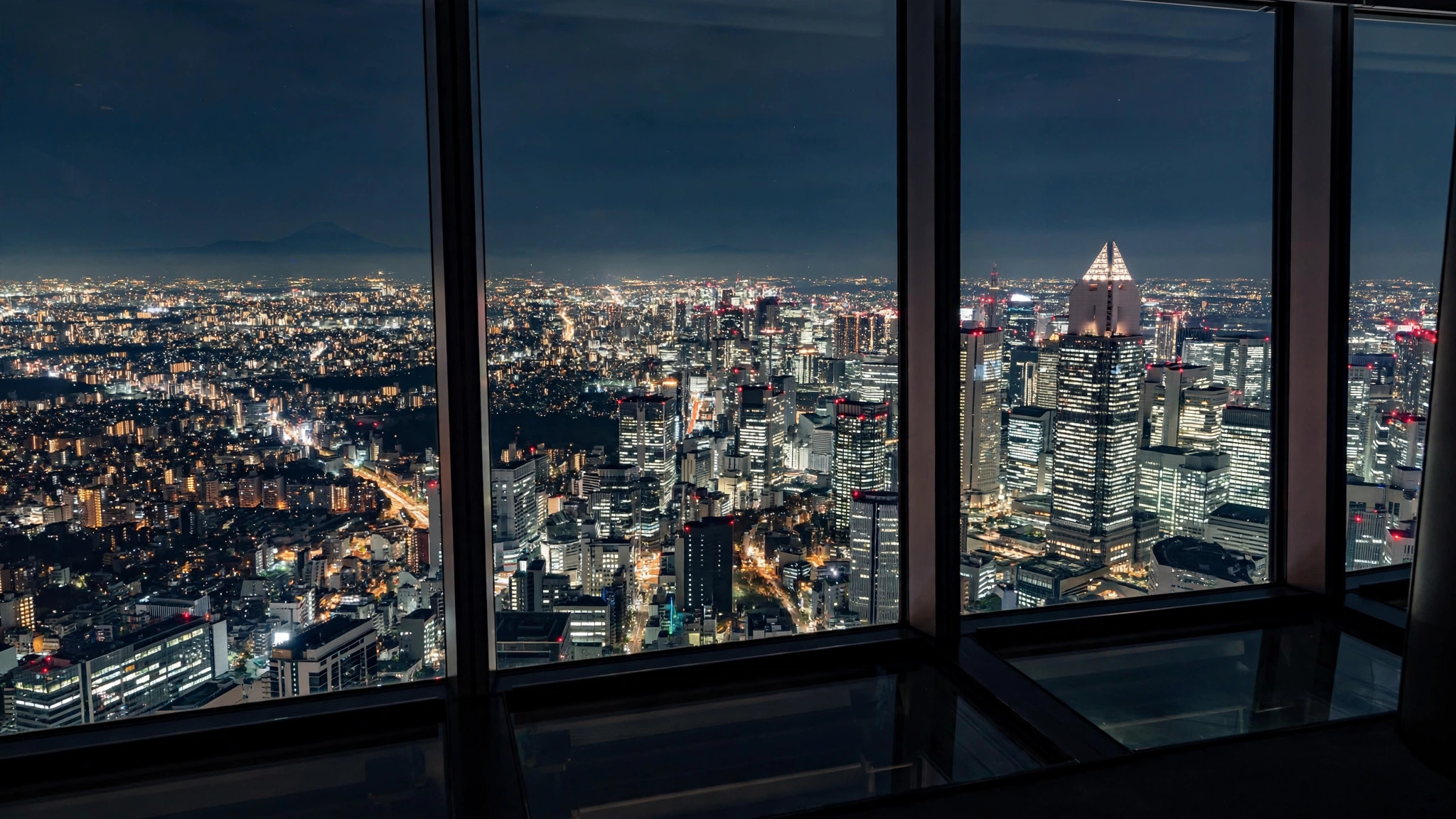 Itinerary 3 Days Tokyo 11 Tokyo skyline at night seen from the free observation deck of the Tokyo Metropolitan Government Building in Shinjuku